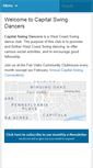 Mobile Screenshot of capitalswingdancers.org